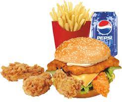 Chicken Tower Burger Combo(Chicken Tower Burger + French Fries + Soft Drink)